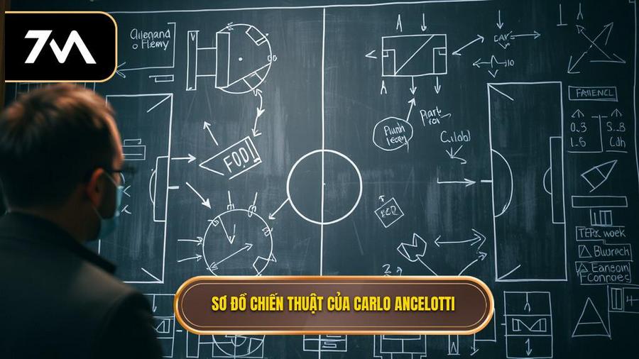 Phân tích các sơ đồ biểu tượng của Carlo Ancelotti